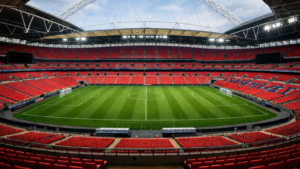 Obraz pokazujący stadion Wembley w Londynie